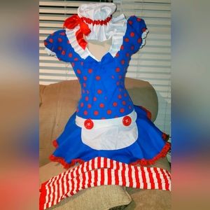 Adult Rag Doll Costume Dress size S/M